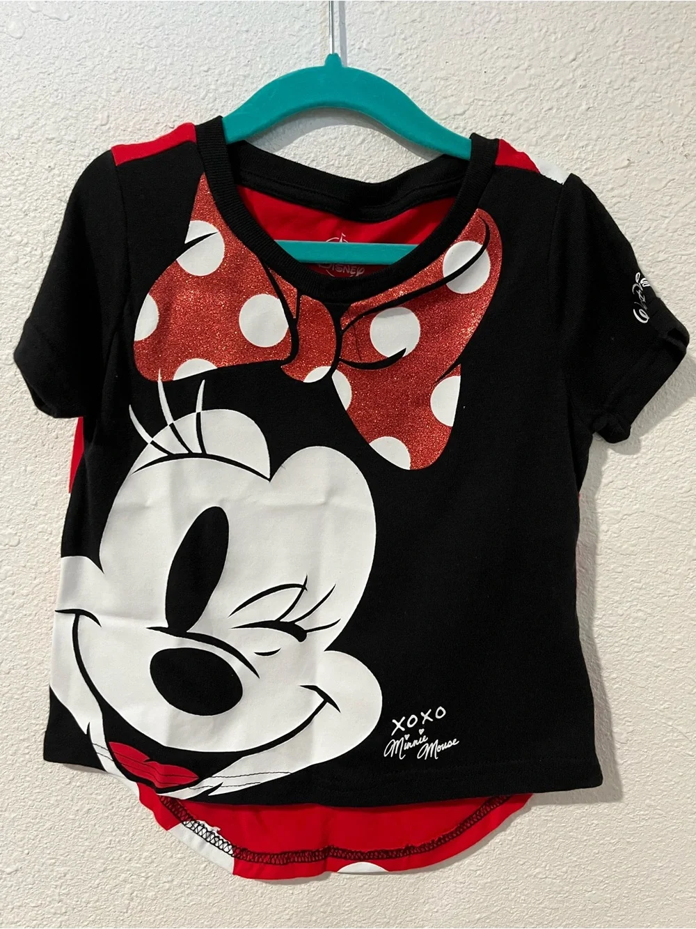 Walt Disney World Parks Minnie Mouse Cap & Shirt Size XS (6)